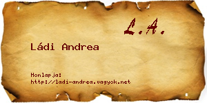 Ládi Andrea névjegykártya