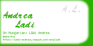 andrea ladi business card