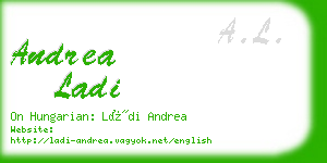 andrea ladi business card